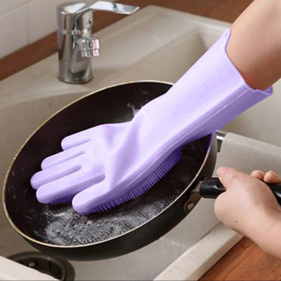 Silicone Dishwashing Cleaning Gloves