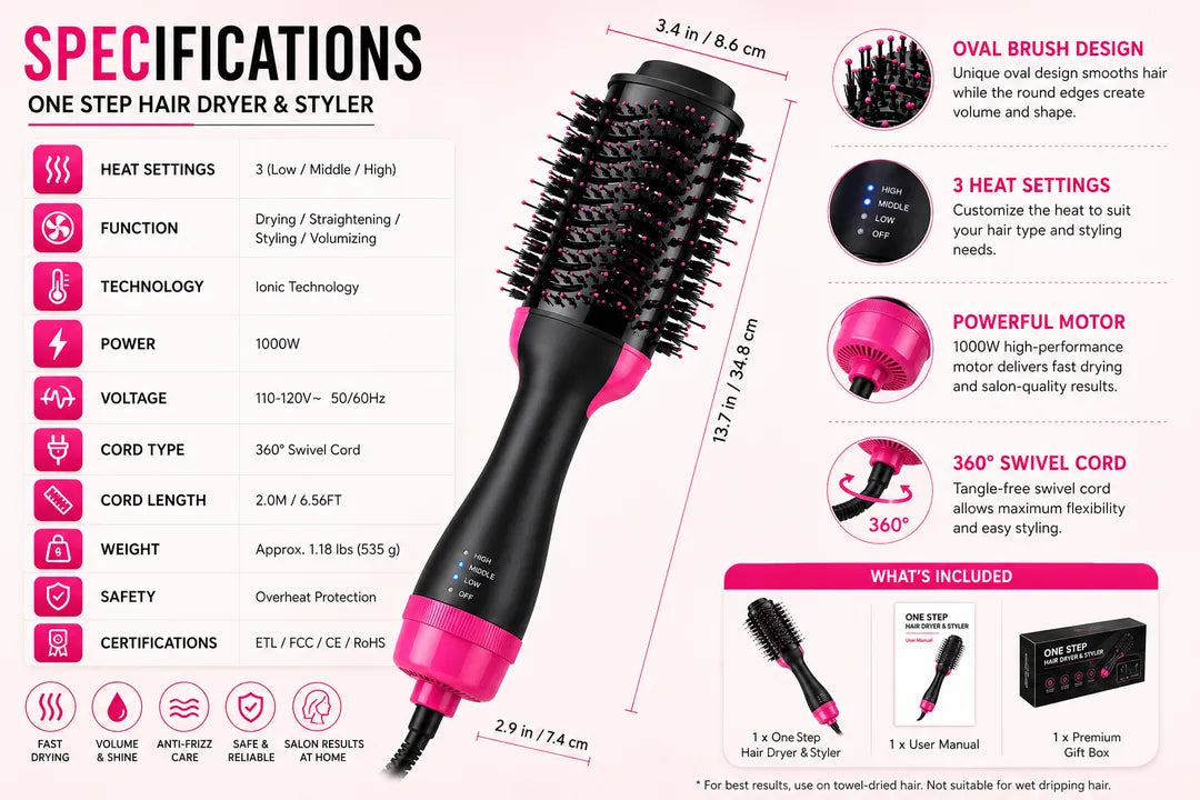 Hot Air Volumizer Brush
