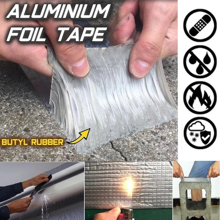 Aluminum Foil Butyl Rubber Waterproof Tape – Self Adhesive Leakage Seal TrendyHut