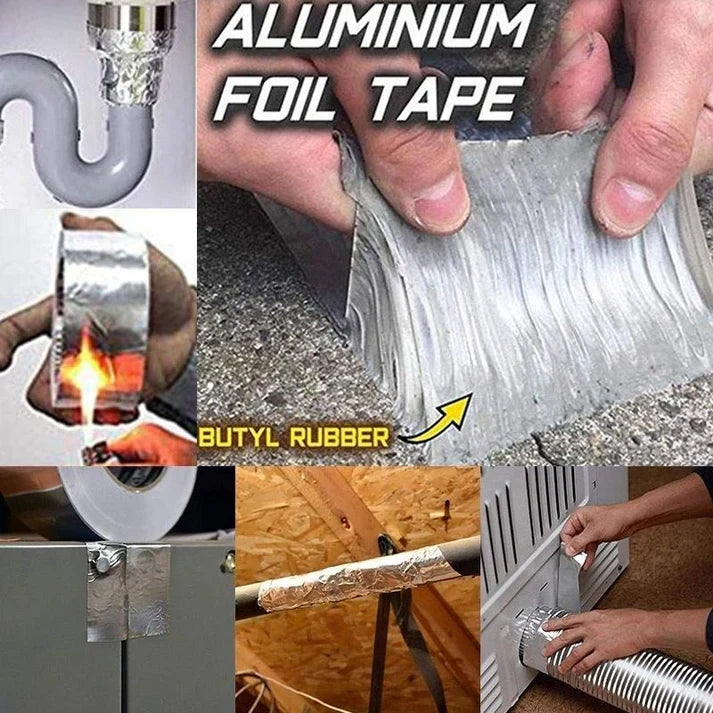 Aluminum Foil Butyl Rubber Waterproof Tape – Self Adhesive Leakage Seal TrendyHut