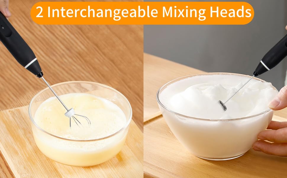 Wireless Electric Egg Beater & Milk Frother – USB Rechargeable