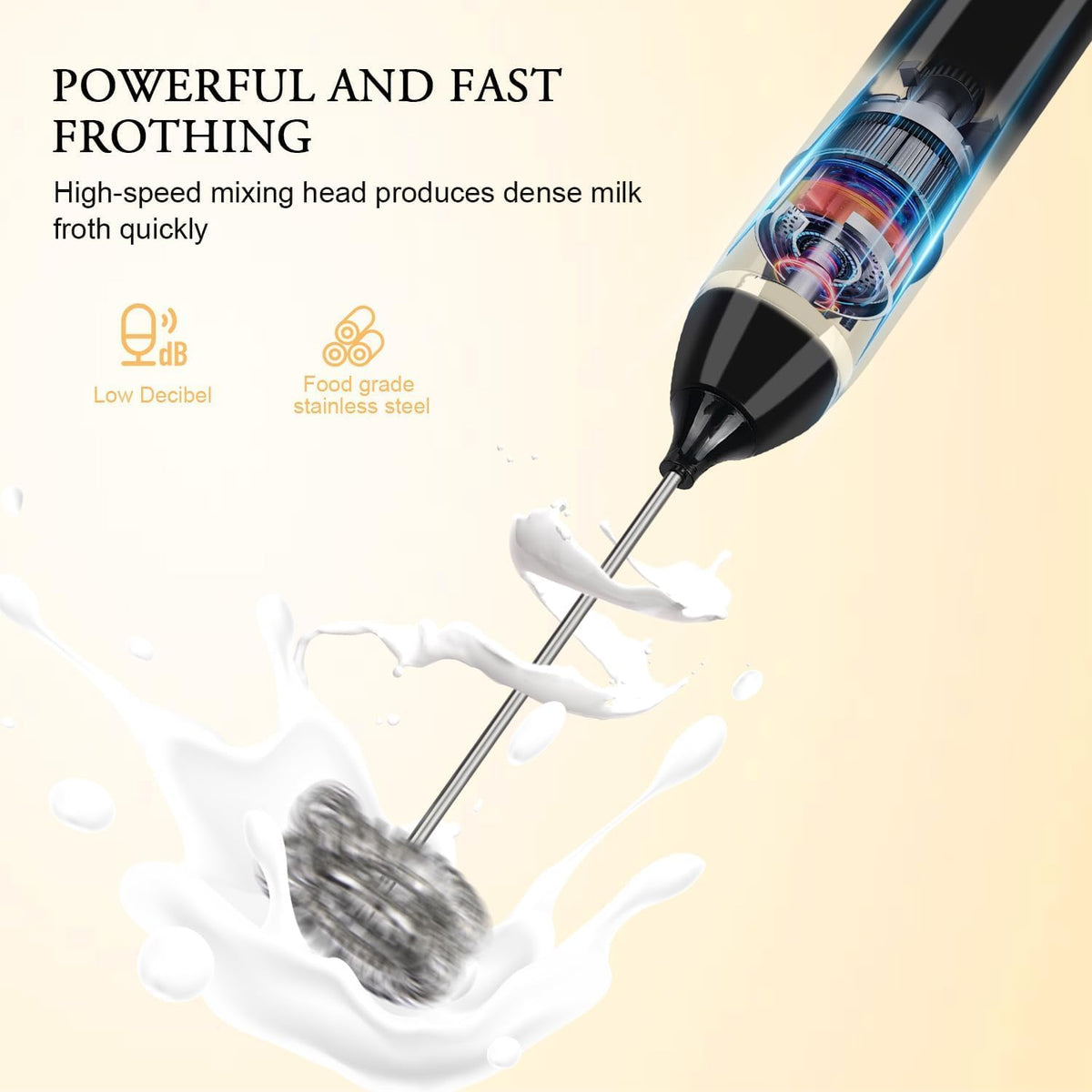 Wireless Electric Egg Beater & Milk Frother – USB Rechargeable