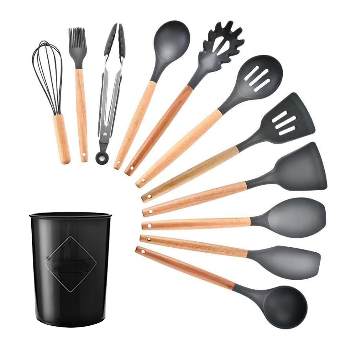 12 Pcs Silicone Cooking Utensils Kitchen Utensil Set