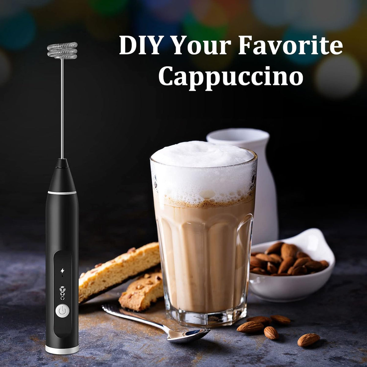 Wireless Electric Egg Beater & Milk Frother – USB Rechargeable