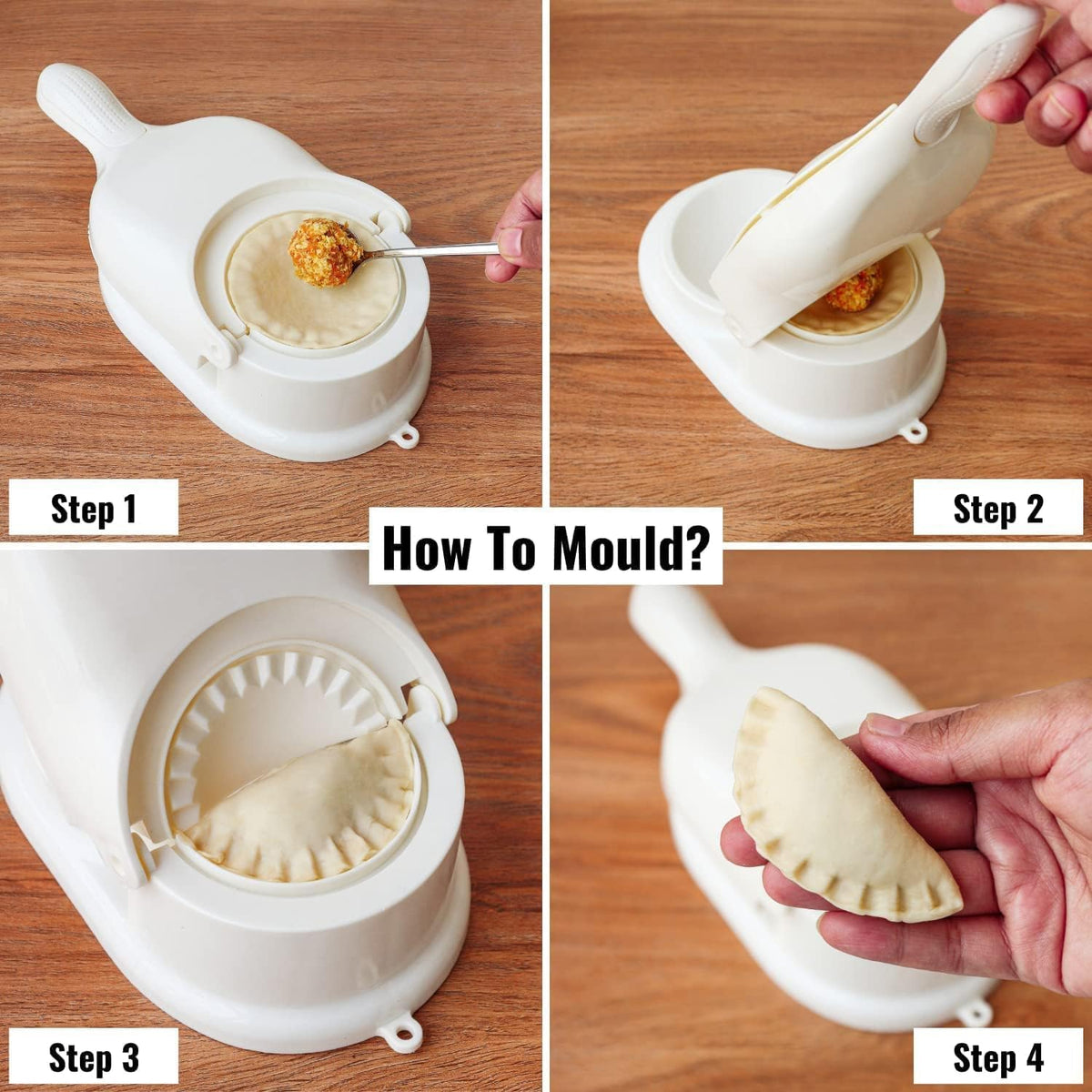 2 in 1 Dumpling and Samosa Press, Momo Maker, Gujiya Maker Machine