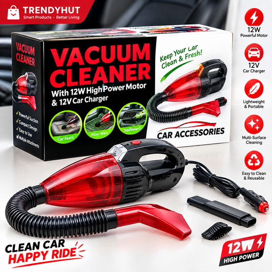 Handy Mini Car Vacuum Cleaner 12 wats car charger