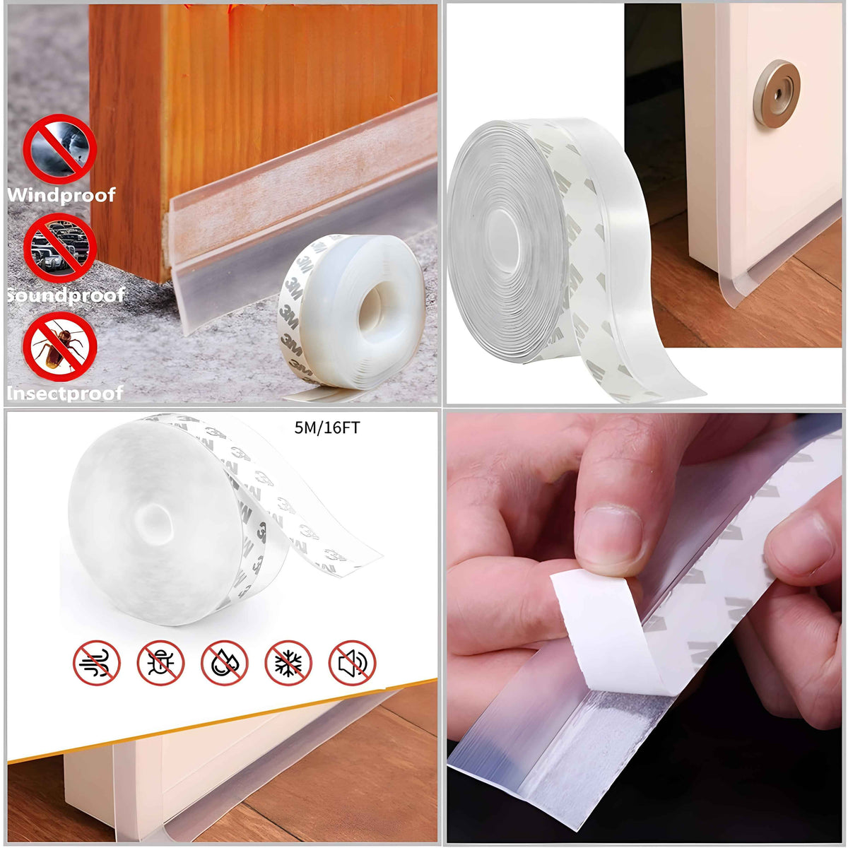 Door & Window Seal Strip – Weatherproof, Dustproof, Noise Insulation TrendyHut