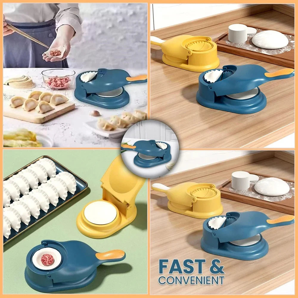 2 in 1 Dumpling and Samosa Press, Momo Maker, Gujiya Maker Machine
